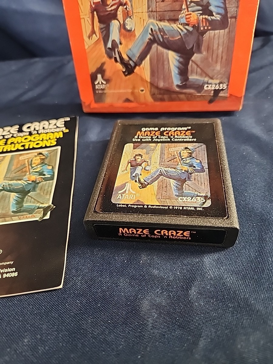 Vintage Boxed Atari 2600 Game Maze Craze Tested & Working | eBay