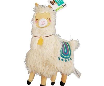 Tug Toss Fetch Squeaker Mat Dog Toy Adorable Llama By PetShoppe NEW!!