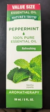 Peppermint Pure 100 % Essential Oil | 2 fl oz | by Nature's Truth NEW