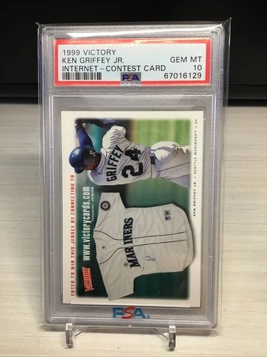 1999 Victory Ken Griffey Jr PSA 10 Internet-Contest Baseball Card HOF Low Pop!