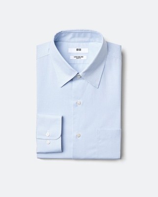 UNIQLO Super Non-Iron Slim Shirt Check Japan NEW