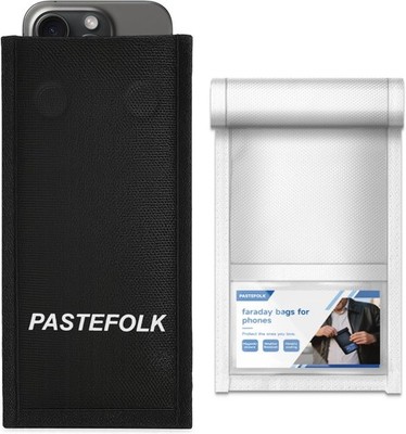 Faraday Pouch 2-Pack Magnetic Closure Anti-Theft Anti-Tracking
