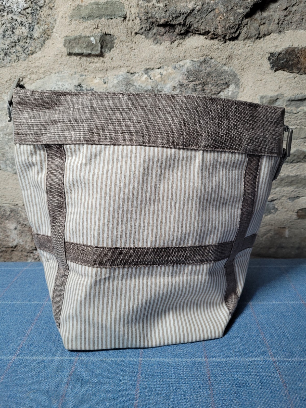 Earth Squared Edinburgh Tote Bag Patchwork Stripe… - image 3