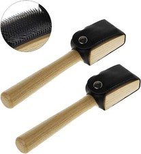 Shoes Cleaner Brush 2 Pcs , Suede Sole Wire Shoes Wood Cleaning Brush, Dance