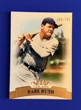2011 Topps Tier One Babe Ruth Yankees Gold Foil Parallel Card #3; #d /799