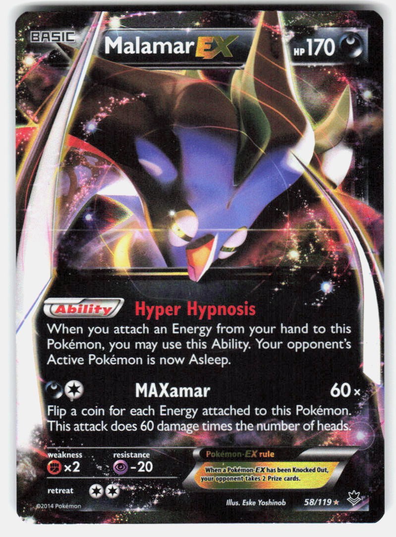 Pokemon tcg XY - Phantom Forces Malamar EX Lightly played