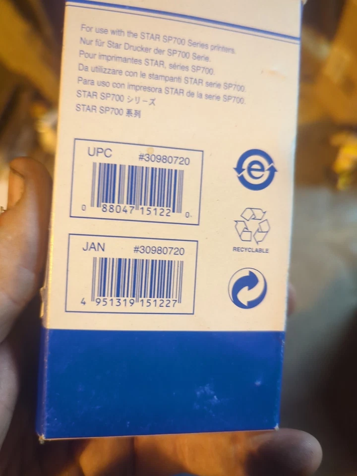 10-BRAND NEW - GENUINE - STAR SP700 - RC700BR - BLACK & RED RIBBON CASSETTE !! - Image 2 of 2