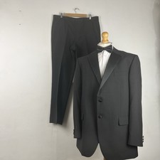 Marks & Spencer Tuxedo Dinner Suit 2 Piece Men's Black 44L Jacket 40W 33L M&S
