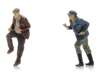 Artitec 5870106 H0 Figuren Schwitzende Lastenradfahrer 2X