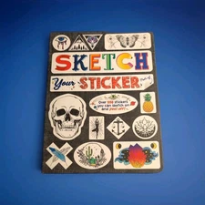 Sketch Your Sticker Book Piccadilly Brand New Fun Gift Kid Girl Boy Marker Art