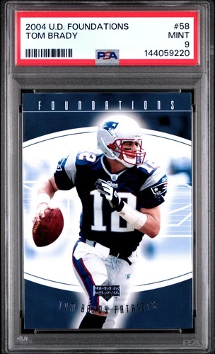 2004 UPPER DECK FOUNDATIONS #58 TOM BRADY PSA 9