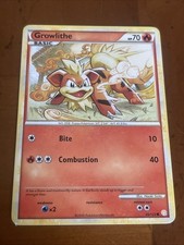 Pokemon TCG Growlithe 65/123 Common HeartGold & SoulSilver MP on eBay