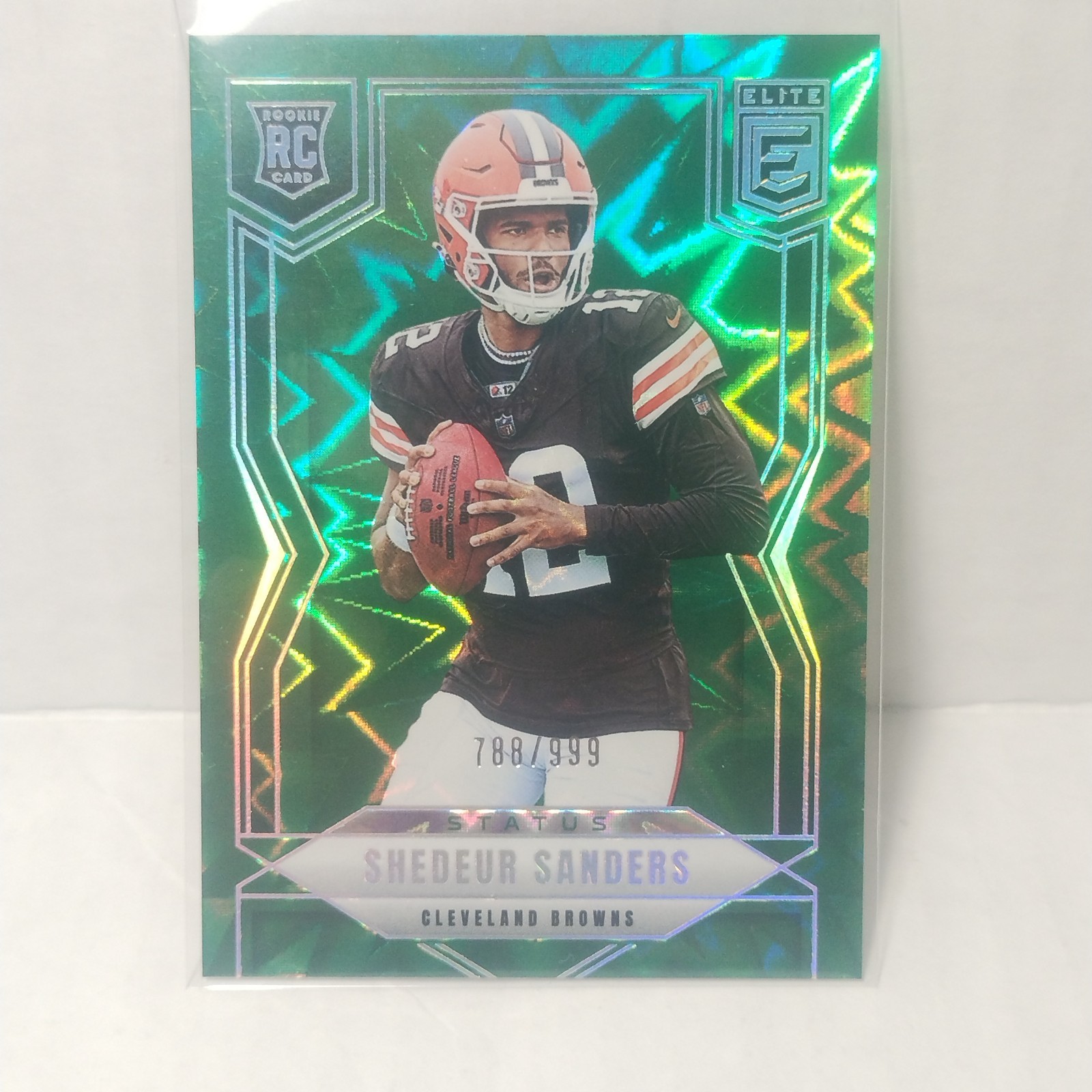 2025 Panini Donruss Elite Rookies Shedeur Sanders #112 Status Explosion /999