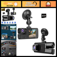 1080P Dual Dash Cam for Car - Front Inside, 170 Wide Angle, Night Vision, G-S