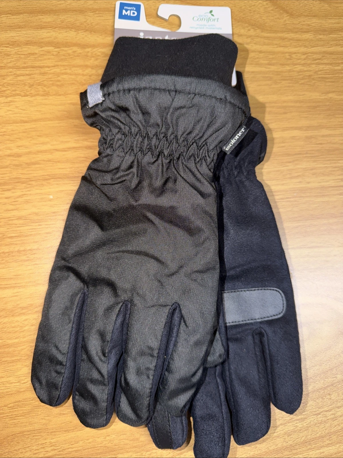 Isotoner Signature Men's Touchscreen Water Repellant Ripstop Gloves