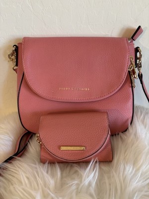 Poppy & Peonies Coral Mini Downtown Crossbody Bag