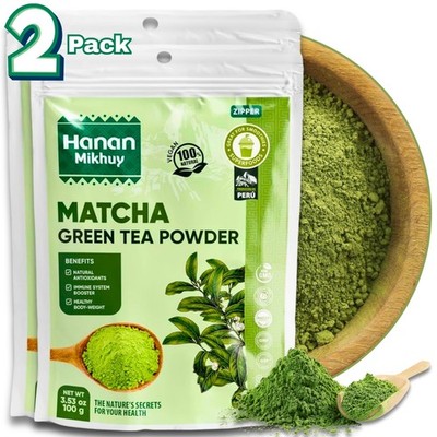 Matcha Green Tea (Té Verde) Powder (Molido) from Peru Andes 100% Natural