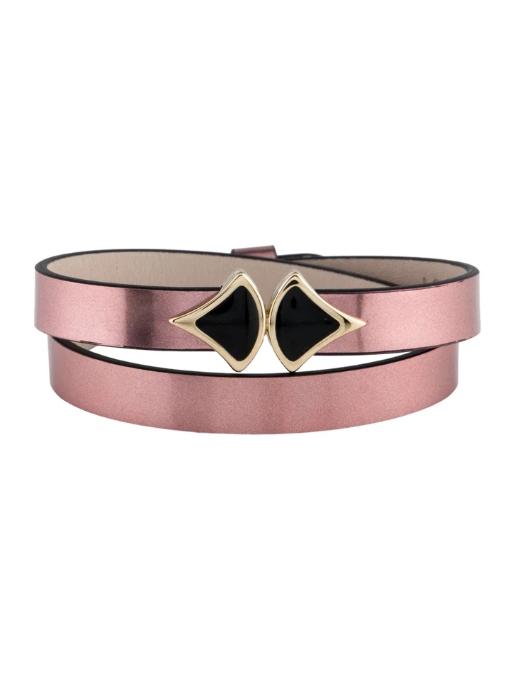 Bvlgari Divas' Dream эмаль кожаный двойной надежном браслет позолоченный латуни - Изображение 4 из 4