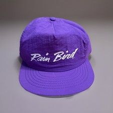Vintage 1990s Rain Bird Neon Purple Adjustable Snap Back Hat OSFM Made In USA