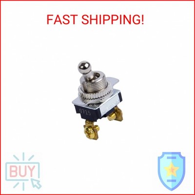 Gardner Bender GSW-124 Electrical Toggle Switch, SPST, ON-OFF, 6 A/120V AC, Scre