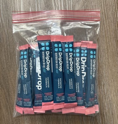 DripDrop Strawberry Lemonade Electrolyte Mix 30 Sticks Lot