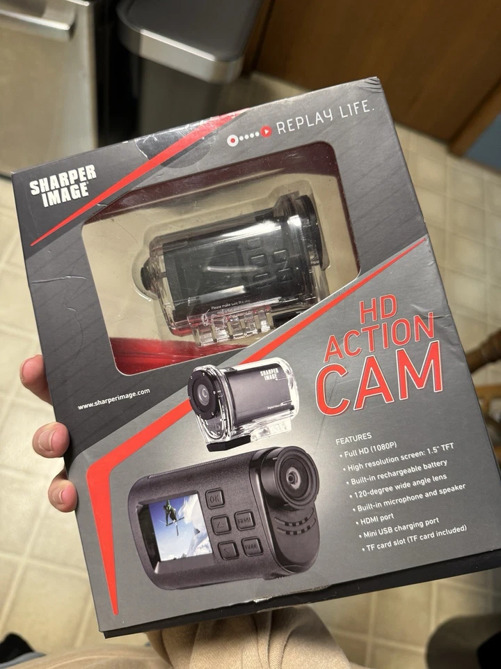 NUEVO SISTEMA OPERATIVO Sharper Image SVC430 HD Action Cam Go Pro Videocámara 1080P Foto 2 de 4