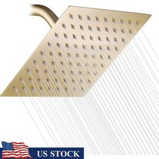 High Pressure Stainless Steel Shower Head Easy Install Self Cleaning Nozzle New