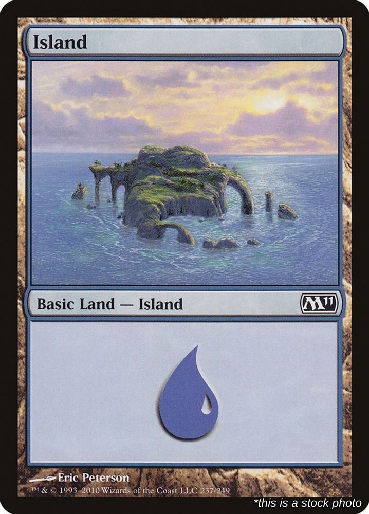 Island Land 237 M11 Magic 2011 (M11) Near Mint NM Magic