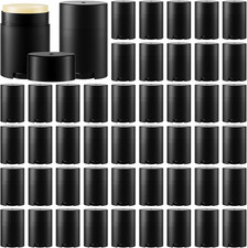 50 Pack Black Empty Deodorant Containers, 30Ml/1Oz, Bottom Filling, Refillable D