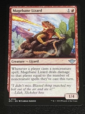 MTG Outlaws of Thunder Junction Magebane Lizard 0134