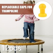 12x Trampoline Pole Enclosure Caps 25mm Diameter Simple Assembly for Iron Bed