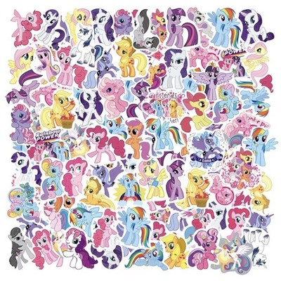 60 Stück My Little Pony Aufkleber Rainbow Dash Rarität Fluttershy Twilight Sparkle