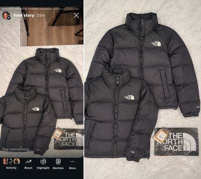 The North Face Men's S (38) Black 700 Down Insulated Full Zip Puffer Jacket.