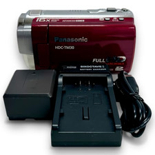 Panasonic HDC-TM300 High Definition Digital Video Camera Red Used From Japan