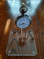 Pocket Watch Display Stand Acrylic Base 4.25x4.25x1/2" NEW rounded corners 
