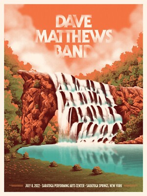 DAVE MATHEWS BAND NEW YORK CITY CONCERT POSTER LIMITED EDITION SCREEN PRINT DKNG