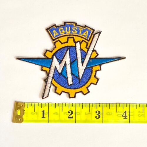 Embroidered Patch - MV Agusta - Motorcycle Shop - Italy - NEW - Iron-on/Sew-on - Picture 2 of 2