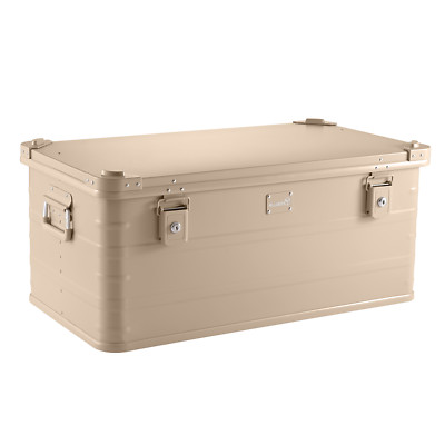 ALUBOX  E92S Sand Beige Alukiste Transportbox Werkzeugkiste Truhe 79x44,5x35 cm