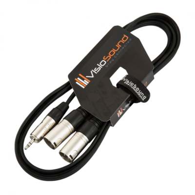 3,5 mm Stereo TRS Miniklinke auf Twin 2 x Stecker XLR Kabel/Audiosignalkabel
