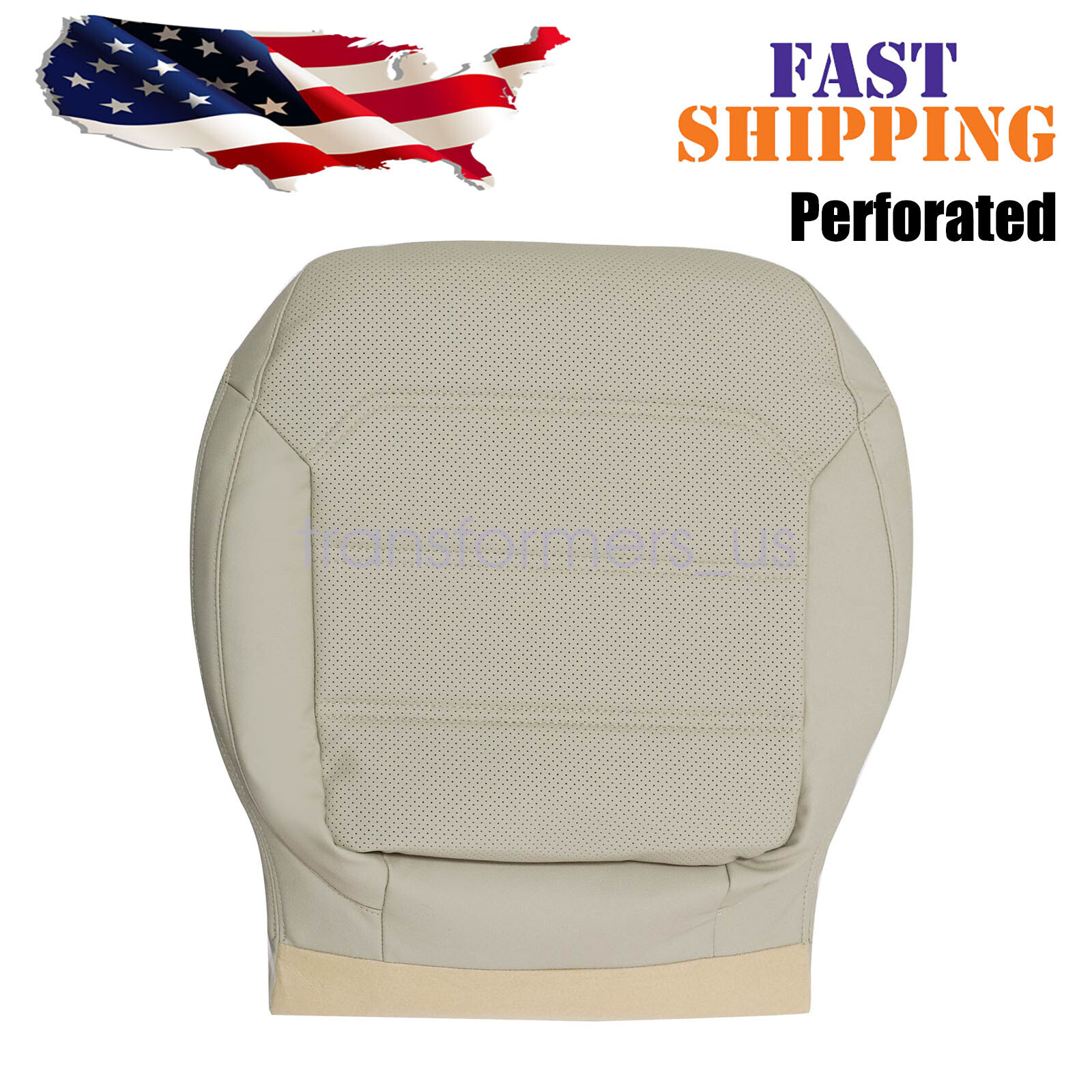2012 to 2020 Fits For Volkswagen Passat Driver Bottom Leather Seat Cover Tan