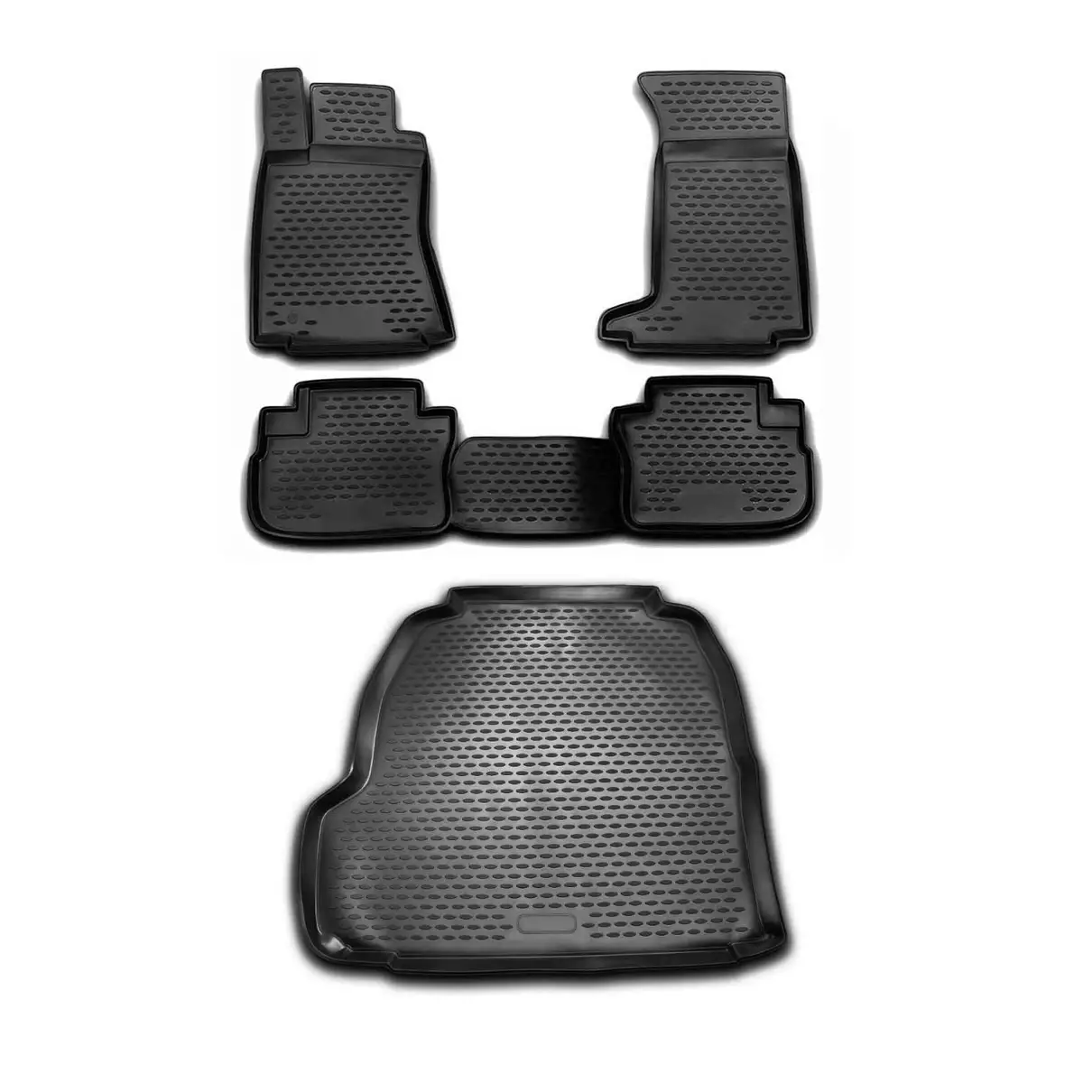 For Cadillac CTS 2008 2013 Floor Mats Trunk Mat Cargo Liner Set