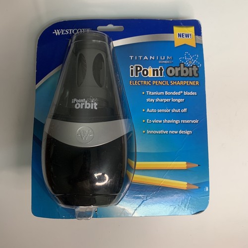 Brand New Westcott Titanium iPoint Orbit Electric Pencil Sharpener