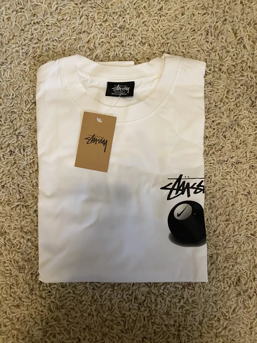 Nike X Stussy 8 Ball Tee White Size Large (Multiple Sizes) New With Tags  SS22