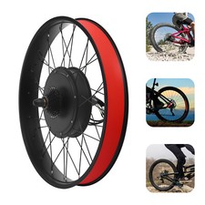 26" Fat Tire Electric Bicycle Motor E-Bike Rear Wheel LCD Conversion Kit 48V 1KW