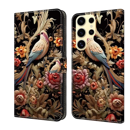 Phone Case Cover for Samsung S24 S23 S22 Painted PU Leather Flip Wallet Case - 第 18/28 張圖片