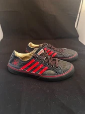 Duane Peters Black / Red Vision Skate Vintage Canvas LowTop Shoes  👟 9 PUNK