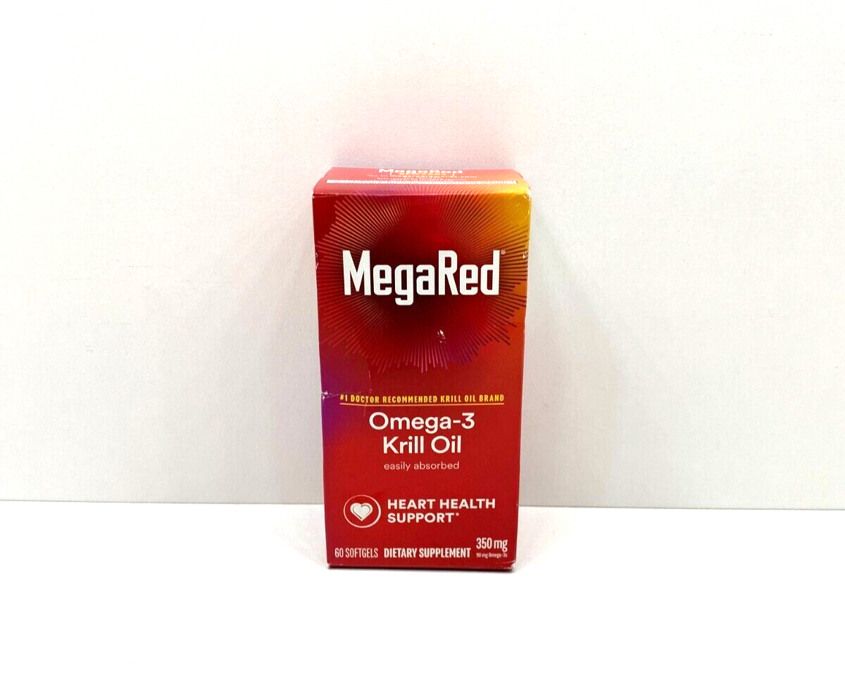 NEW MegaRed Omega3 Krill Oil 350 MG Heart Health Support Softgels SEALED eBay