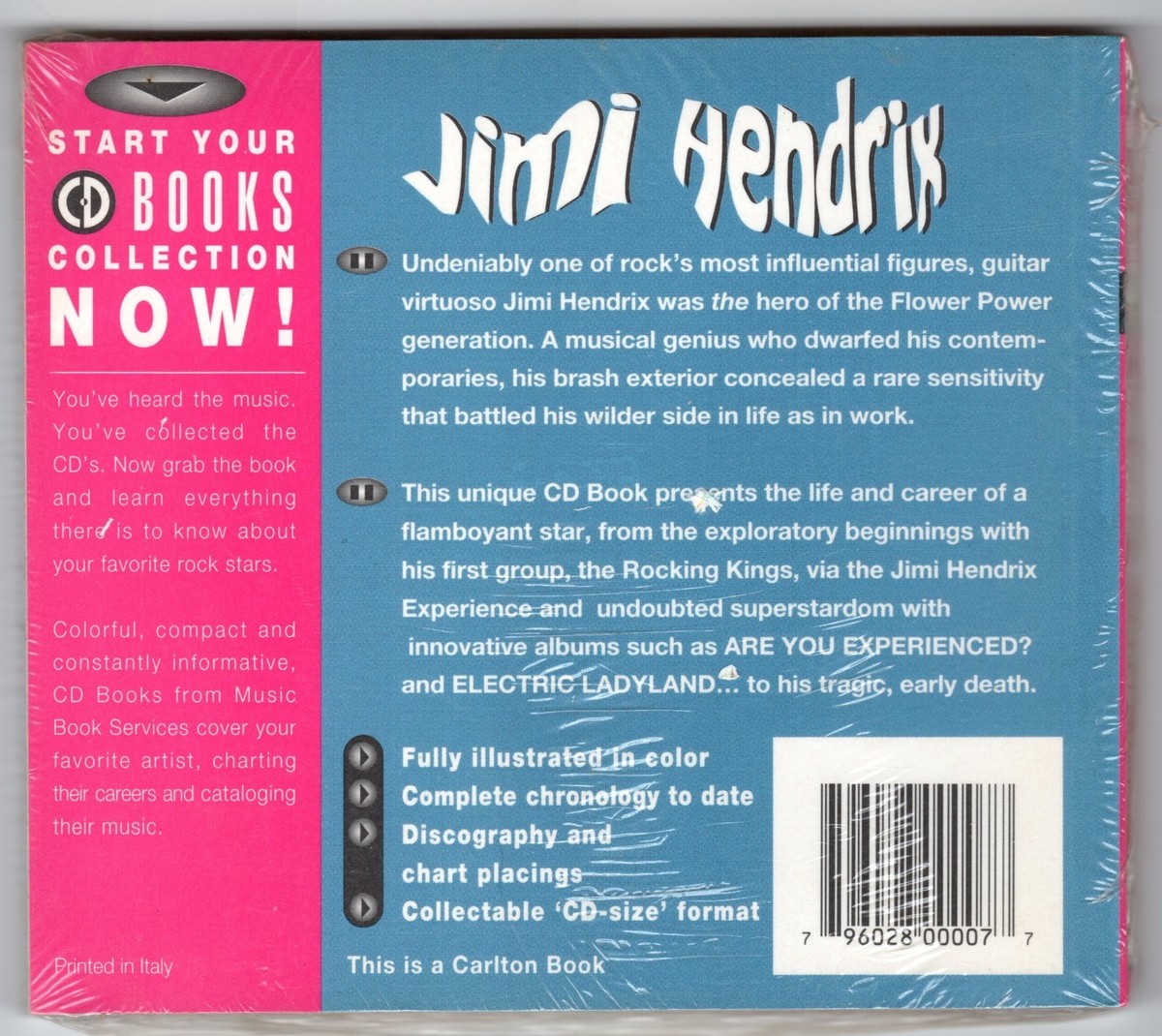 JIMI HENDRIX ILLUSTRATED CD BOOK FROM MUSIC BOOK SERVICES | eBay