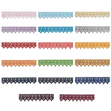 Unotrim 2" Black Pink Blue Gray Lilac Red Venice Lace Trim DIY Sewing by Yard
