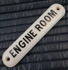 Rare Antique Vintage Porcelain Engine Room Industrial Sign Advertising Gas Oil